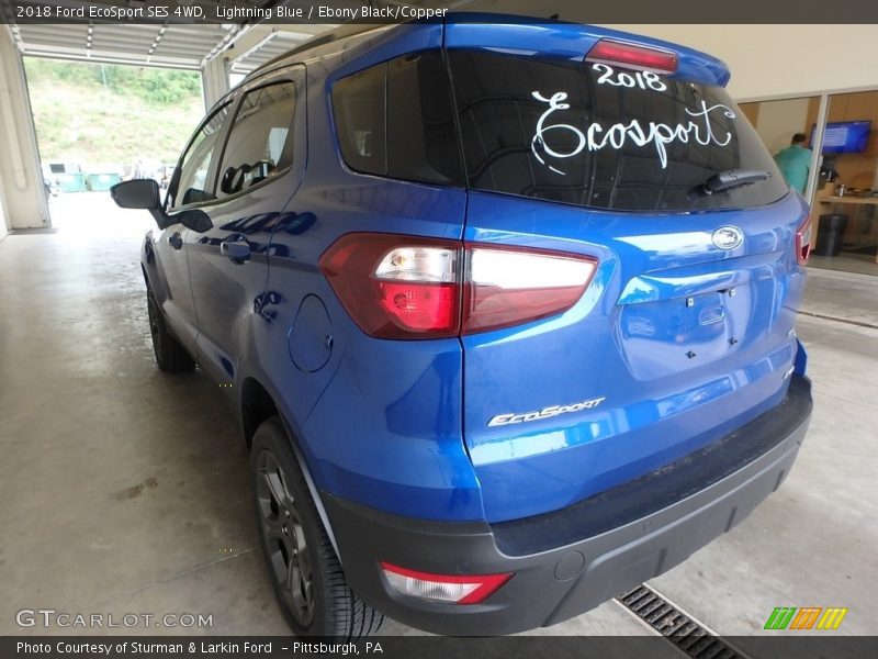 Lightning Blue / Ebony Black/Copper 2018 Ford EcoSport SES 4WD