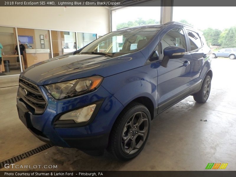Lightning Blue / Ebony Black/Copper 2018 Ford EcoSport SES 4WD