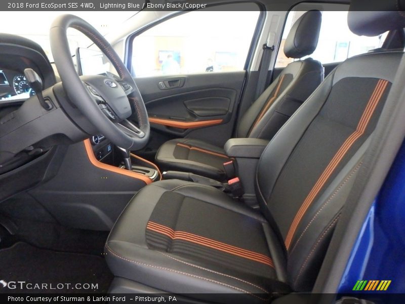 Lightning Blue / Ebony Black/Copper 2018 Ford EcoSport SES 4WD