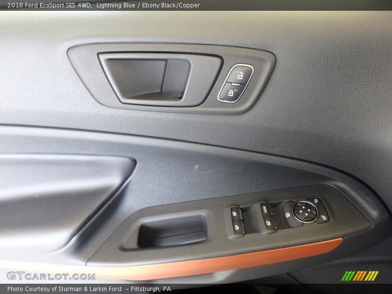 Lightning Blue / Ebony Black/Copper 2018 Ford EcoSport SES 4WD
