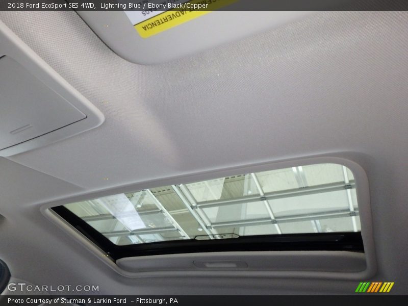 Lightning Blue / Ebony Black/Copper 2018 Ford EcoSport SES 4WD
