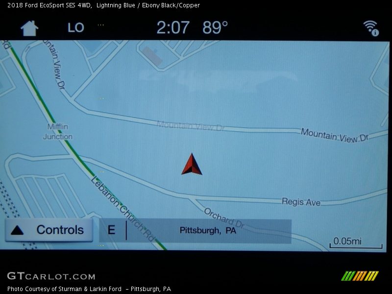 Lightning Blue / Ebony Black/Copper 2018 Ford EcoSport SES 4WD