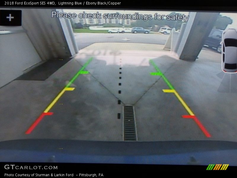 Lightning Blue / Ebony Black/Copper 2018 Ford EcoSport SES 4WD