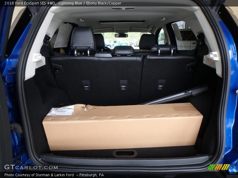 Lightning Blue / Ebony Black/Copper 2018 Ford EcoSport SES 4WD