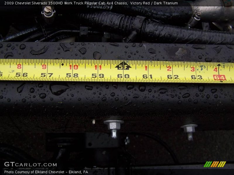 Victory Red / Dark Titanium 2009 Chevrolet Silverado 3500HD Work Truck Regular Cab 4x4 Chassis