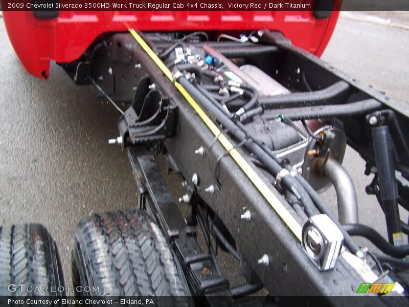 Victory Red / Dark Titanium 2009 Chevrolet Silverado 3500HD Work Truck Regular Cab 4x4 Chassis