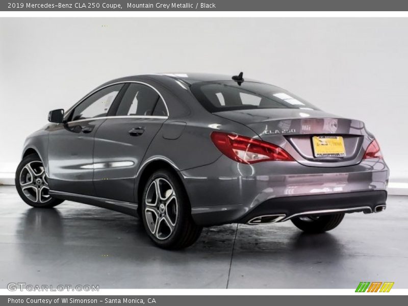 Mountain Grey Metallic / Black 2019 Mercedes-Benz CLA 250 Coupe