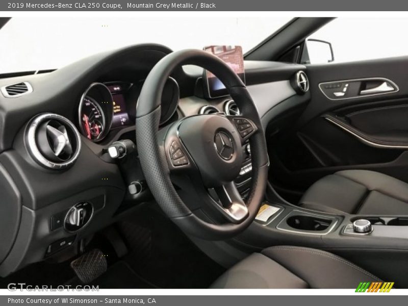 Mountain Grey Metallic / Black 2019 Mercedes-Benz CLA 250 Coupe