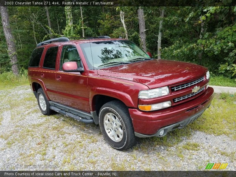 Redfire Metallic / Tan/Neutral 2003 Chevrolet Tahoe Z71 4x4