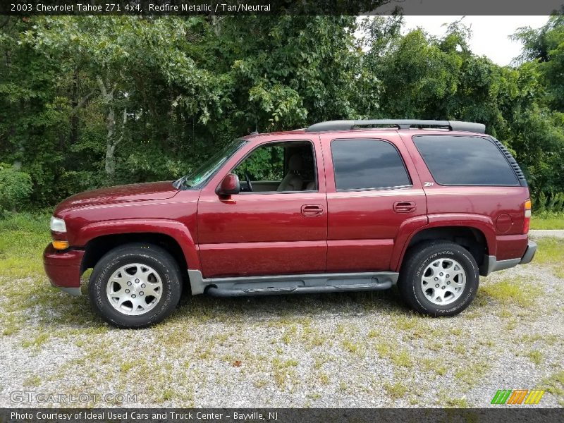 Redfire Metallic / Tan/Neutral 2003 Chevrolet Tahoe Z71 4x4