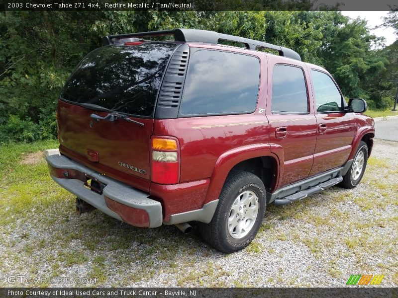 Redfire Metallic / Tan/Neutral 2003 Chevrolet Tahoe Z71 4x4