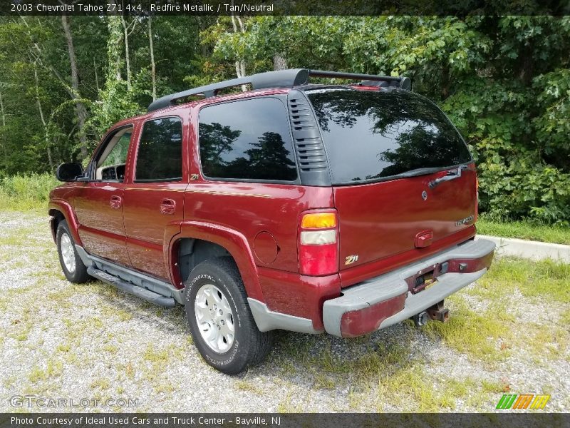 Redfire Metallic / Tan/Neutral 2003 Chevrolet Tahoe Z71 4x4