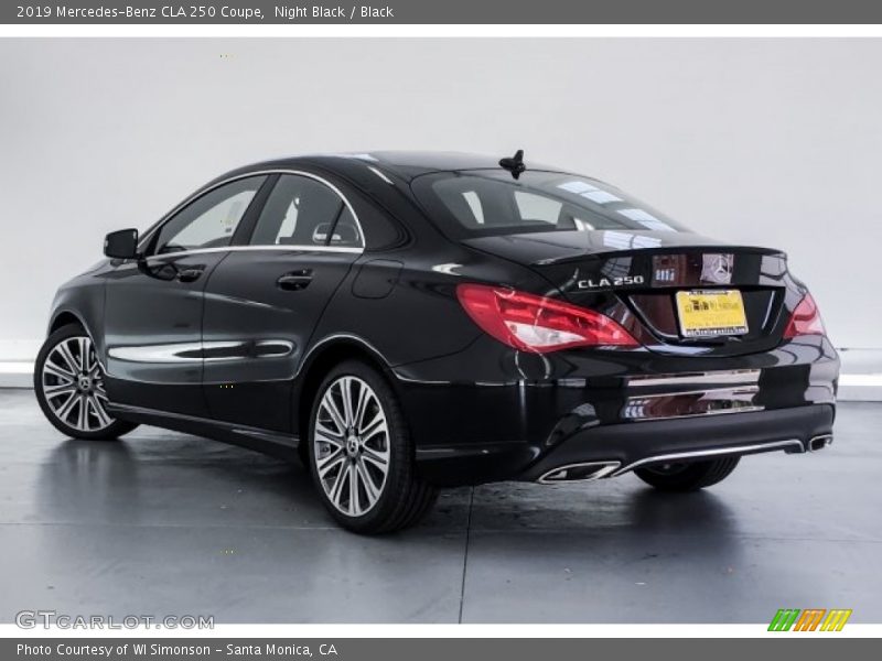 Night Black / Black 2019 Mercedes-Benz CLA 250 Coupe
