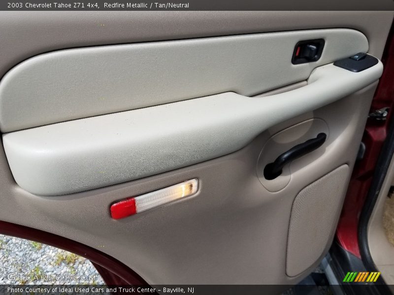 Redfire Metallic / Tan/Neutral 2003 Chevrolet Tahoe Z71 4x4