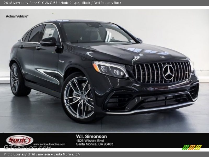 Black / Red Pepper/Black 2018 Mercedes-Benz GLC AMG 63 4Matic Coupe
