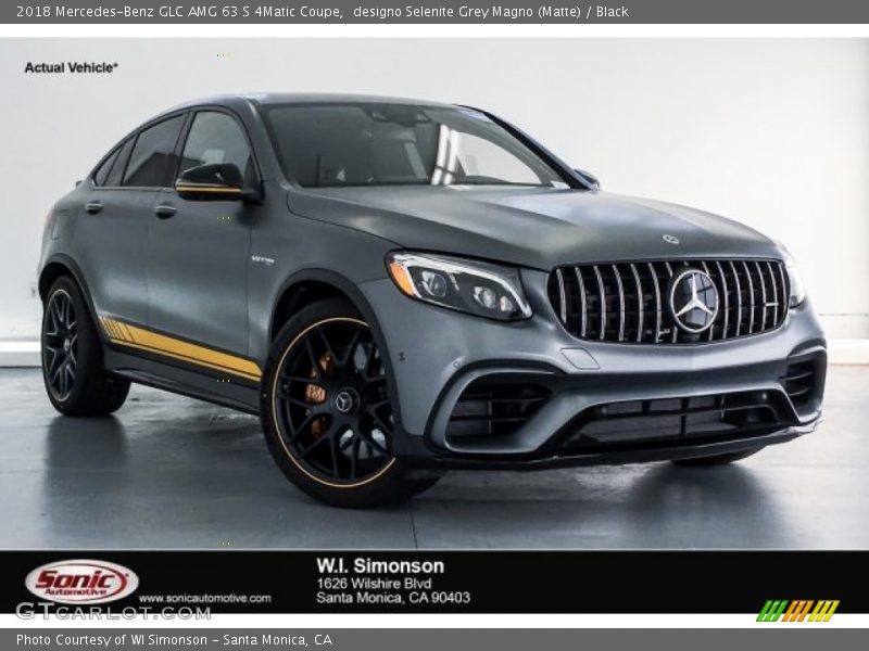 designo Selenite Grey Magno (Matte) / Black 2018 Mercedes-Benz GLC AMG 63 S 4Matic Coupe