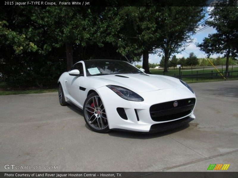 Polaris White / Jet 2015 Jaguar F-TYPE R Coupe