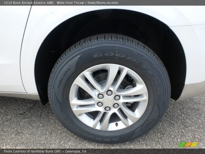 White Frost Tricoat / Shale/Ebony Accents 2019 Buick Enclave Essence AWD