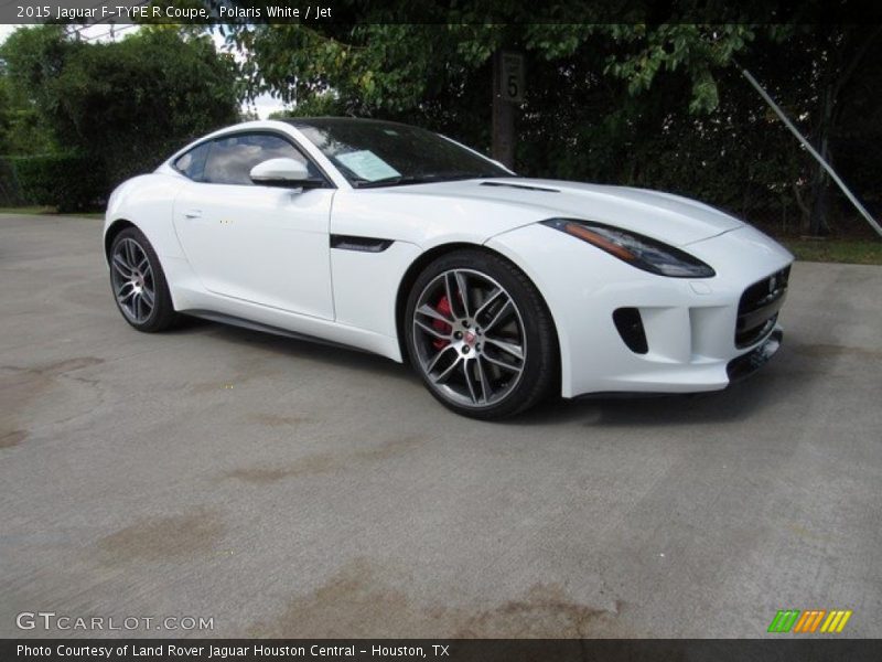 Polaris White / Jet 2015 Jaguar F-TYPE R Coupe