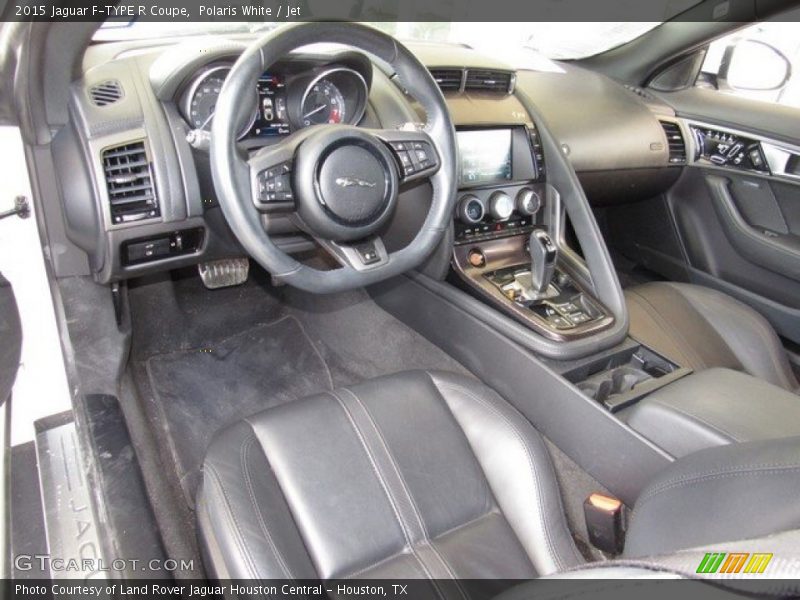Polaris White / Jet 2015 Jaguar F-TYPE R Coupe