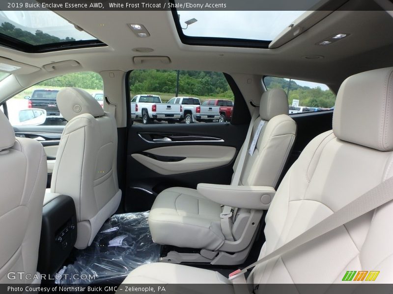 White Frost Tricoat / Shale/Ebony Accents 2019 Buick Enclave Essence AWD