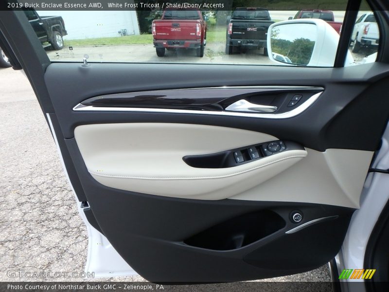 White Frost Tricoat / Shale/Ebony Accents 2019 Buick Enclave Essence AWD