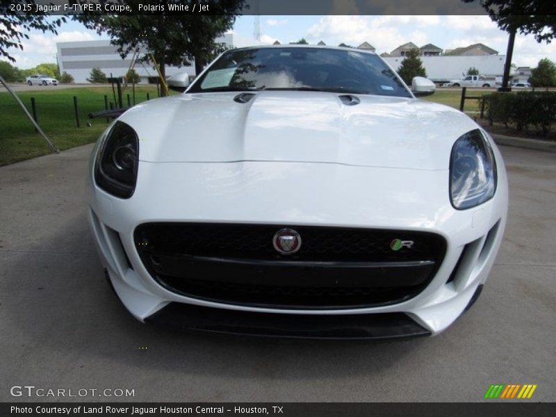 Polaris White / Jet 2015 Jaguar F-TYPE R Coupe