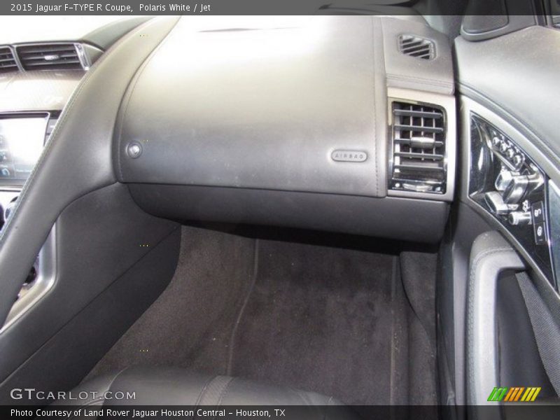 Polaris White / Jet 2015 Jaguar F-TYPE R Coupe