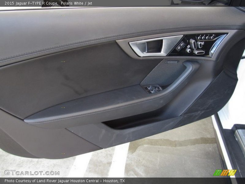 Polaris White / Jet 2015 Jaguar F-TYPE R Coupe