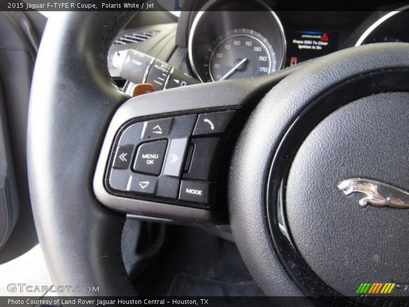 Polaris White / Jet 2015 Jaguar F-TYPE R Coupe