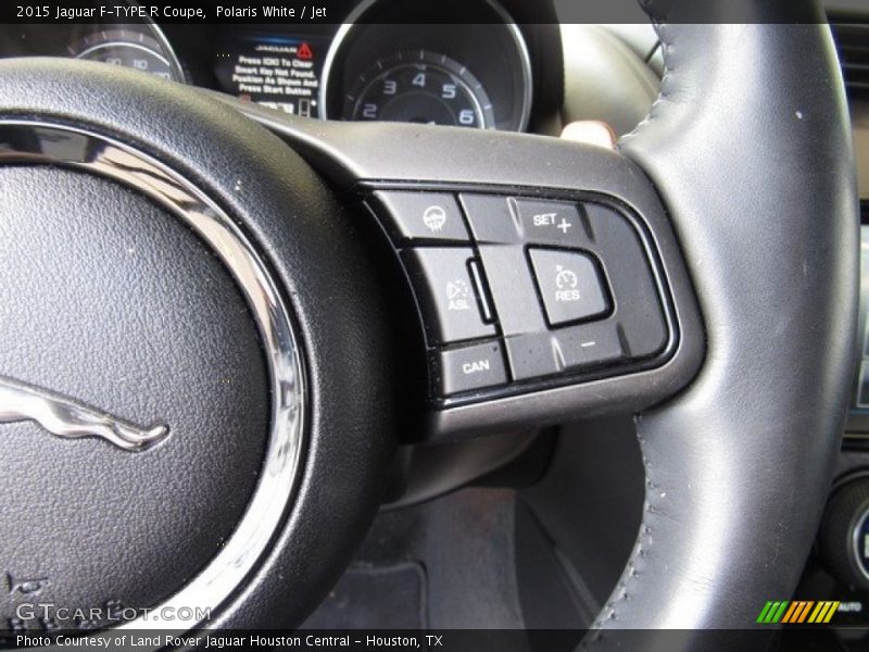 Polaris White / Jet 2015 Jaguar F-TYPE R Coupe