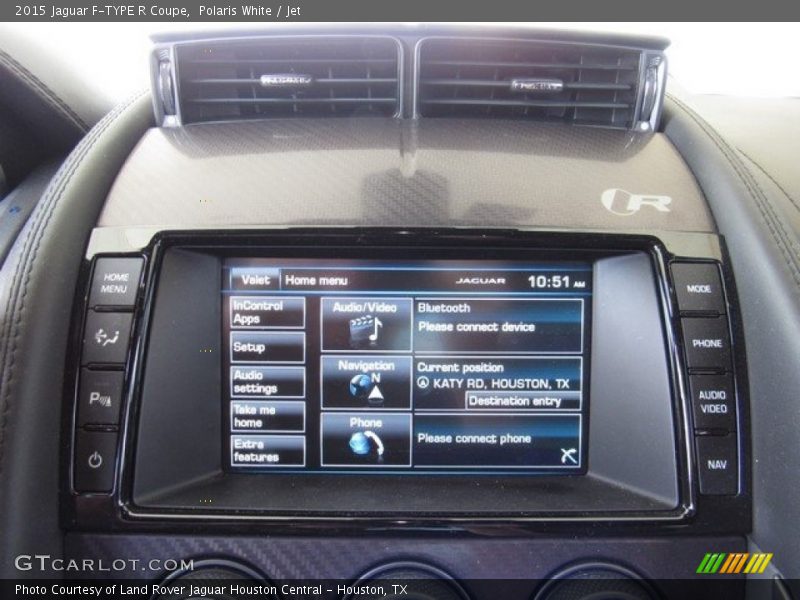 Polaris White / Jet 2015 Jaguar F-TYPE R Coupe