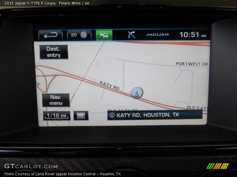 Polaris White / Jet 2015 Jaguar F-TYPE R Coupe