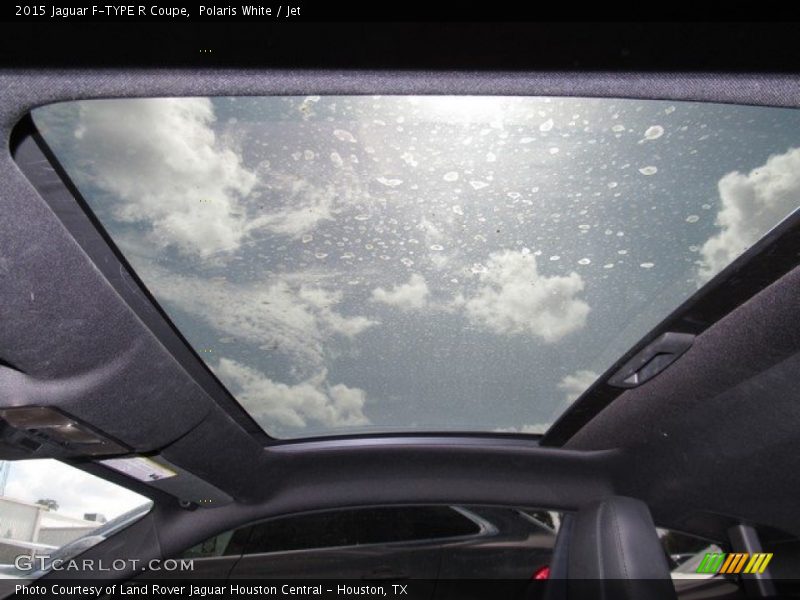 Polaris White / Jet 2015 Jaguar F-TYPE R Coupe
