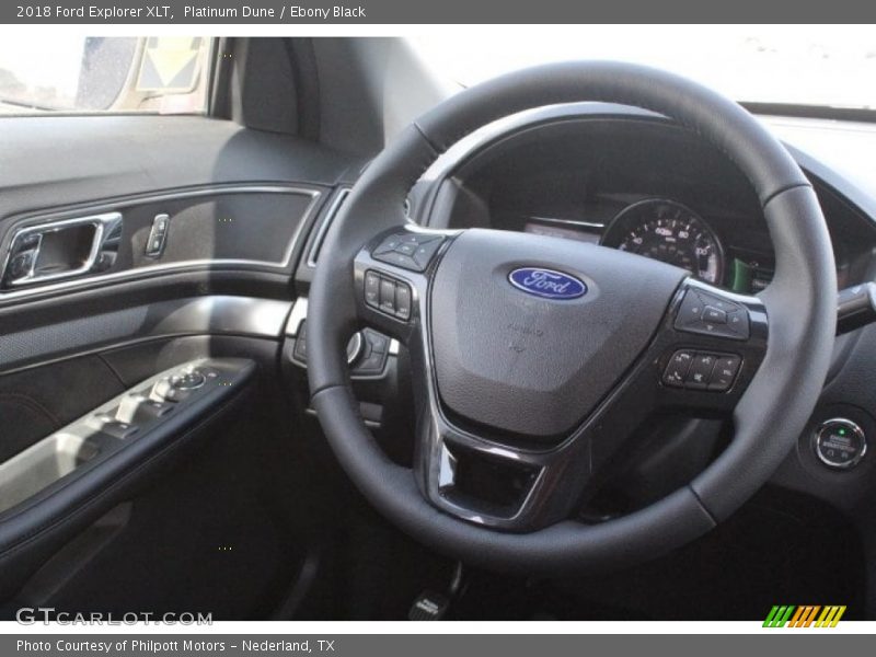Platinum Dune / Ebony Black 2018 Ford Explorer XLT