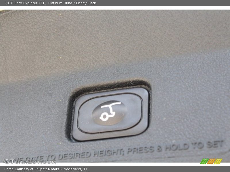 Platinum Dune / Ebony Black 2018 Ford Explorer XLT