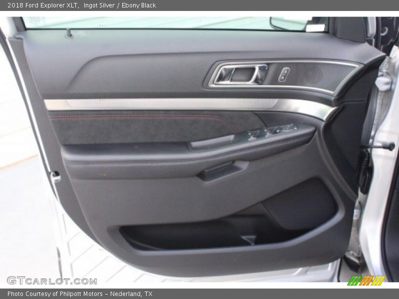 Ingot Silver / Ebony Black 2018 Ford Explorer XLT