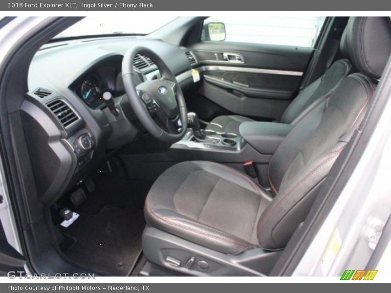 Ingot Silver / Ebony Black 2018 Ford Explorer XLT