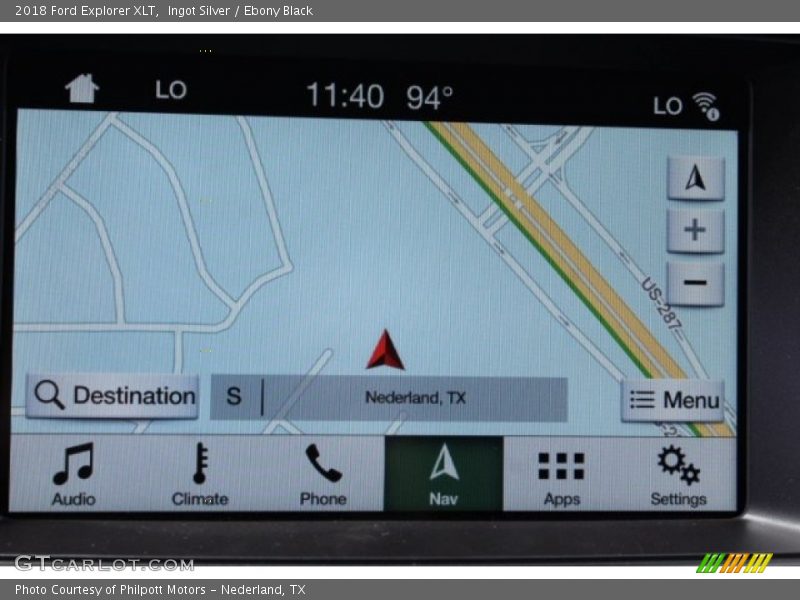 Ingot Silver / Ebony Black 2018 Ford Explorer XLT