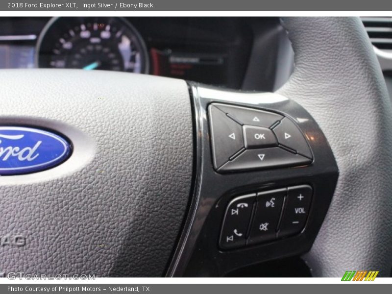 Ingot Silver / Ebony Black 2018 Ford Explorer XLT