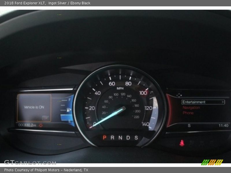 Ingot Silver / Ebony Black 2018 Ford Explorer XLT