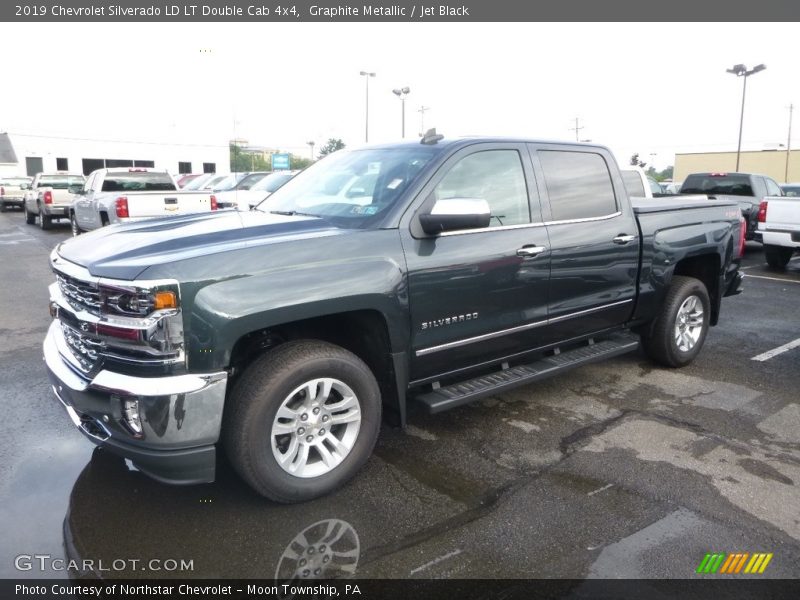 Graphite Metallic / Jet Black 2019 Chevrolet Silverado LD LT Double Cab 4x4