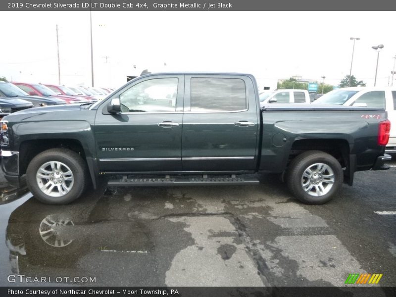 Graphite Metallic / Jet Black 2019 Chevrolet Silverado LD LT Double Cab 4x4
