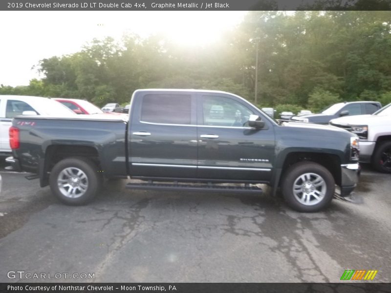Graphite Metallic / Jet Black 2019 Chevrolet Silverado LD LT Double Cab 4x4