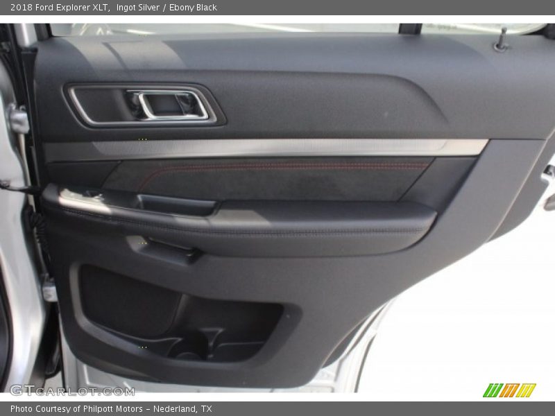 Ingot Silver / Ebony Black 2018 Ford Explorer XLT