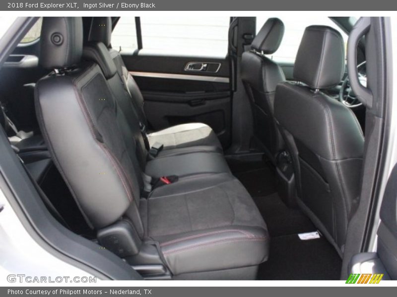 Ingot Silver / Ebony Black 2018 Ford Explorer XLT