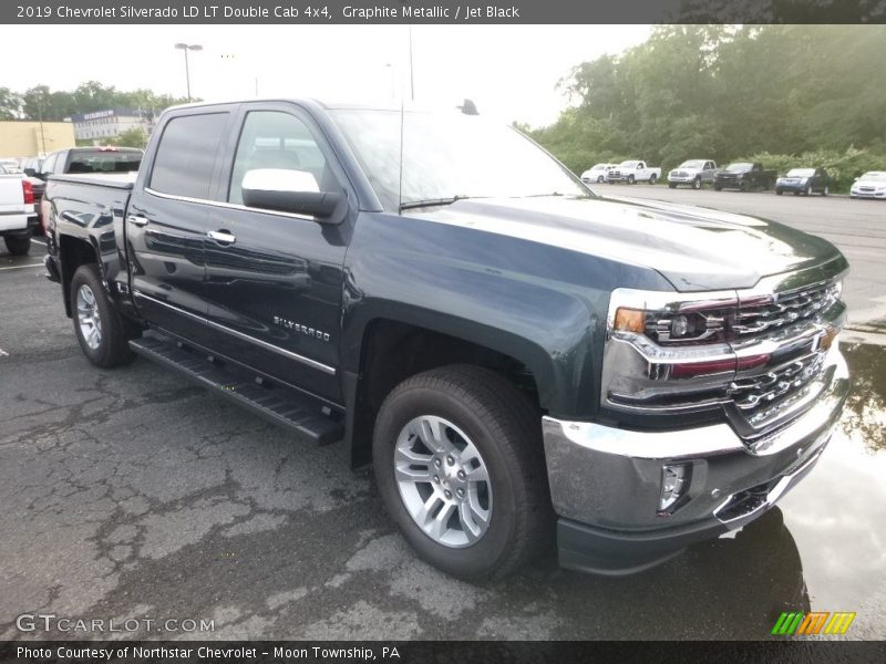 Graphite Metallic / Jet Black 2019 Chevrolet Silverado LD LT Double Cab 4x4