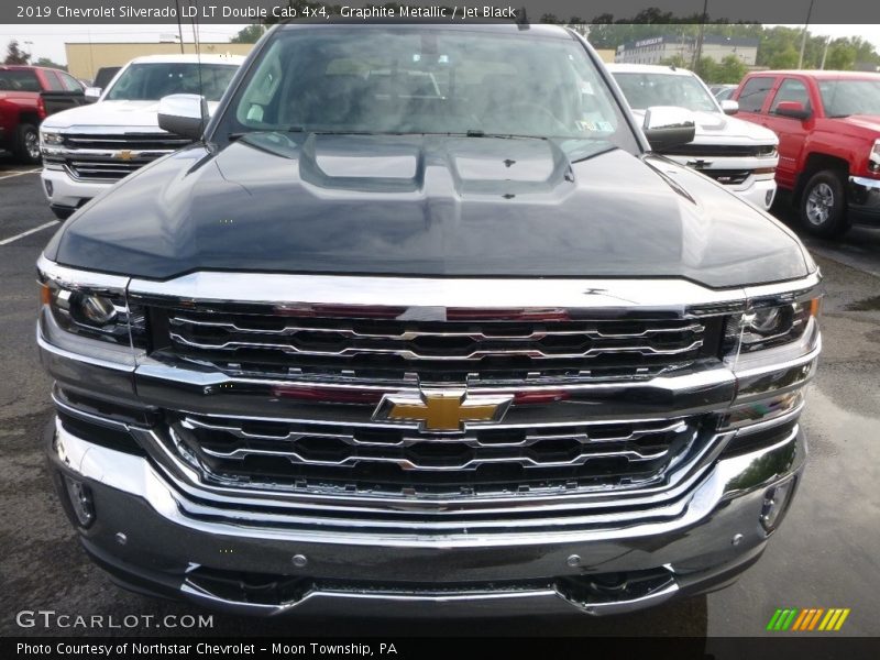 Graphite Metallic / Jet Black 2019 Chevrolet Silverado LD LT Double Cab 4x4