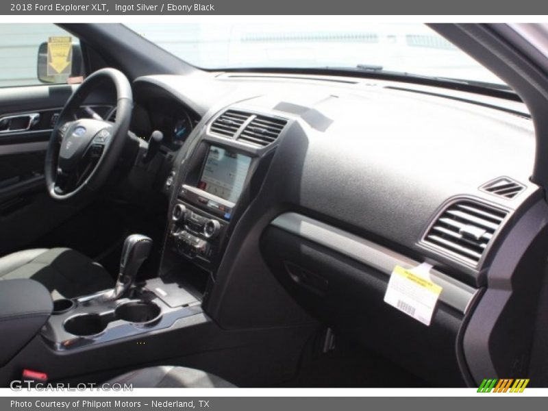 Ingot Silver / Ebony Black 2018 Ford Explorer XLT