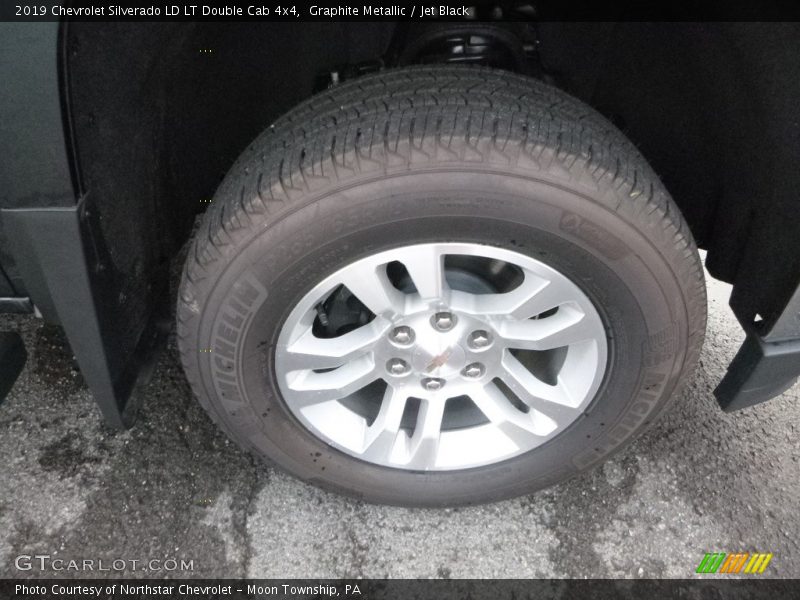 Graphite Metallic / Jet Black 2019 Chevrolet Silverado LD LT Double Cab 4x4